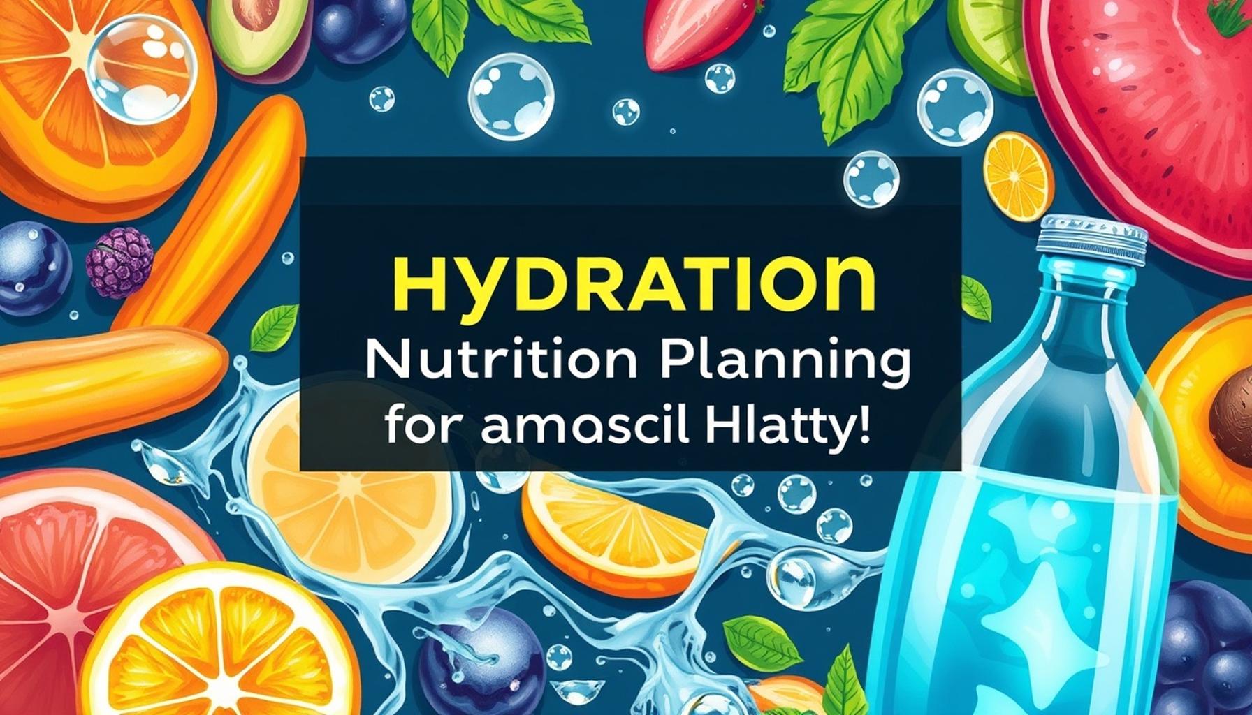 The Role of Hydration in Nutrition Planning for an Active Lifestyle